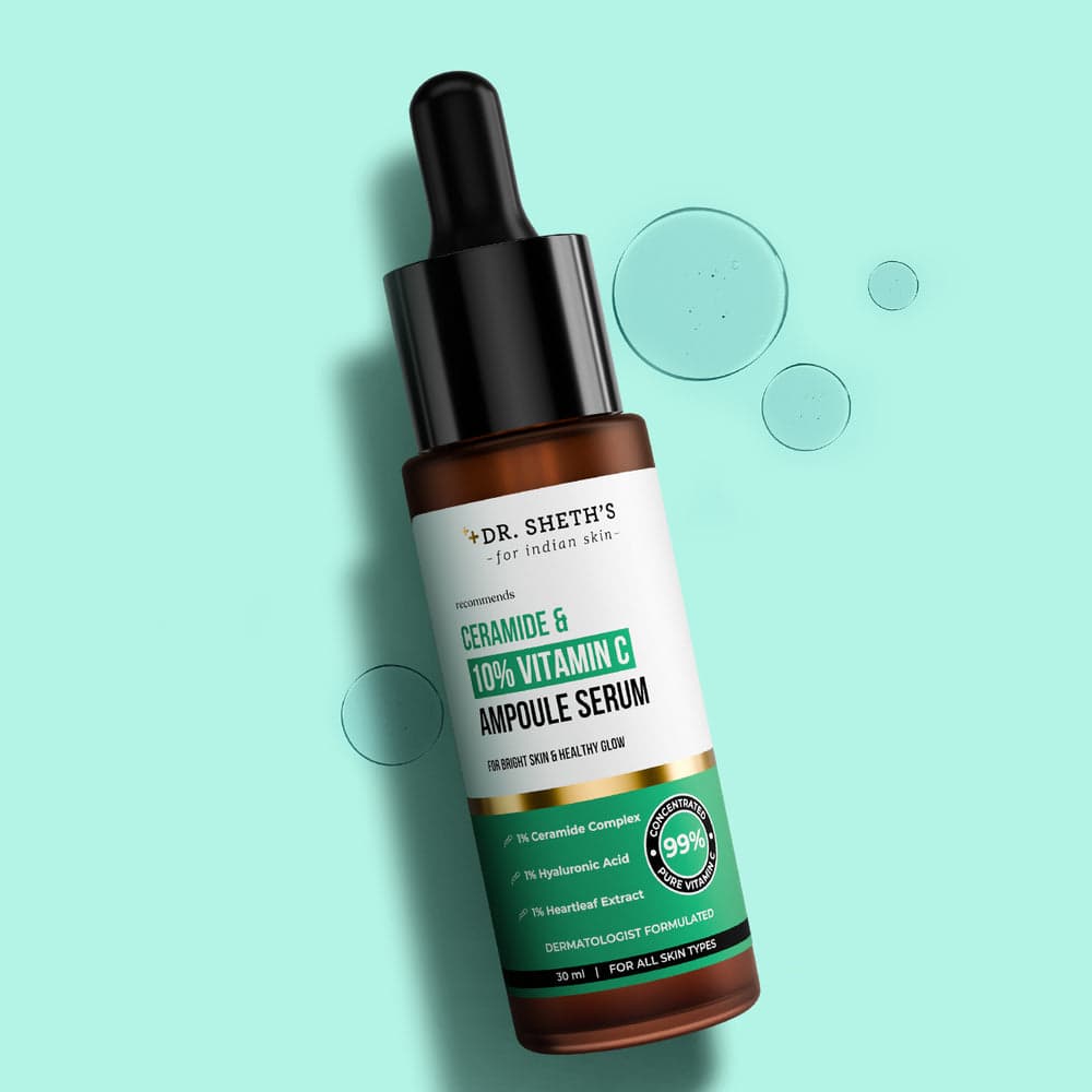 Dr. Sheth's Ceramide & 10% Vitamin C Ampoule Serum bottle
