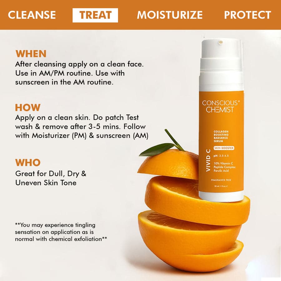 Conscious Chemist Vivid C 10% Vitamin C Skin Brightening Serum bottle