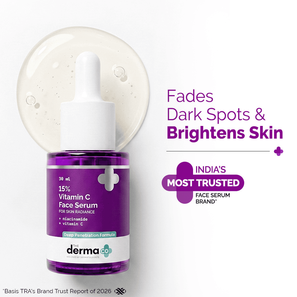 The Derma Co 15% Vitamin C Face Serum bottle