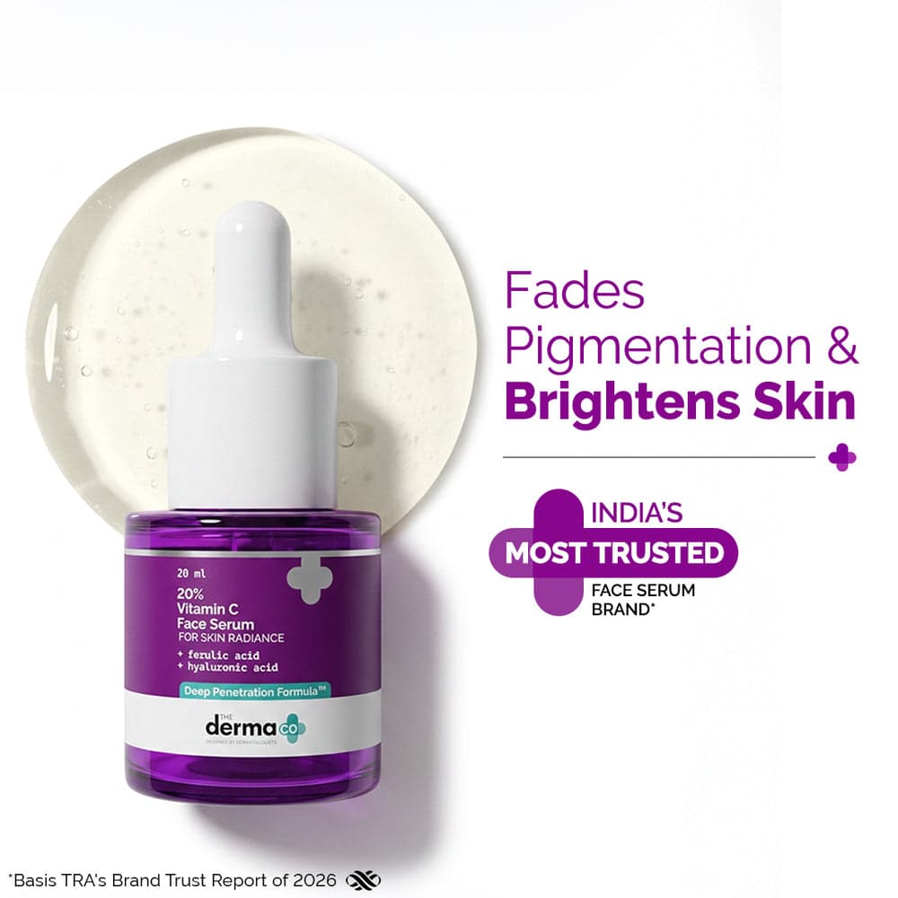 The Derma Co 20% Vitamin C Face Serum bottle