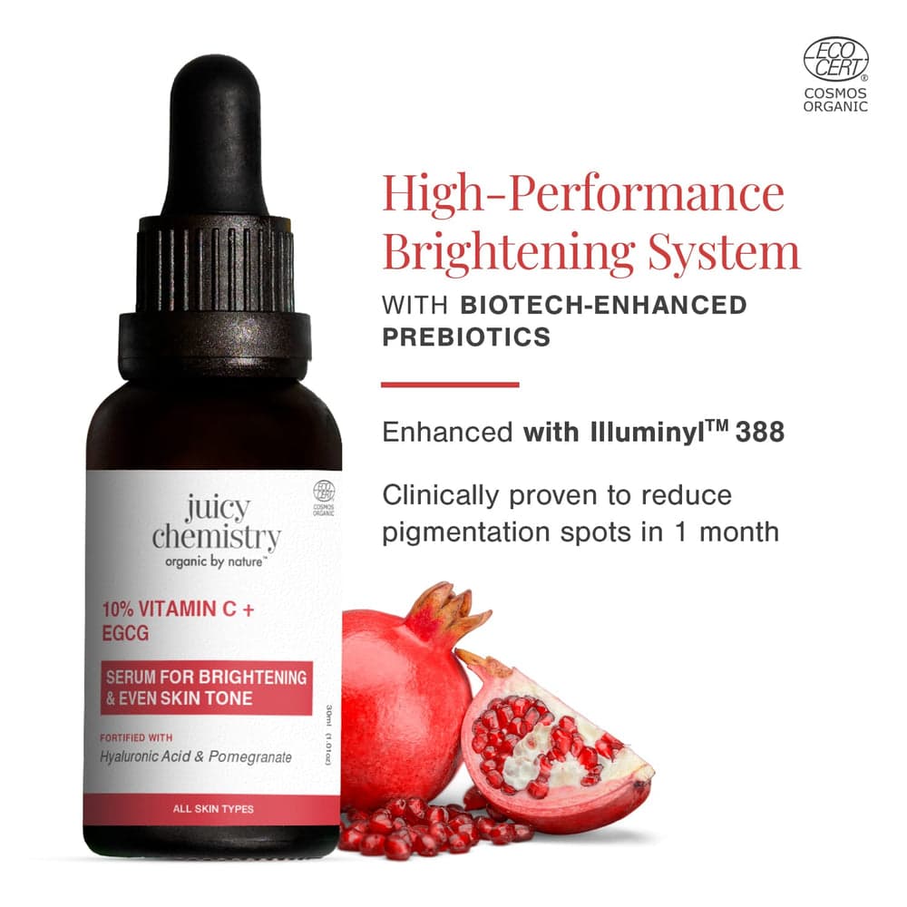 Juicy Chemistry 10% Vitamin C + EGCG Face Serum bottle